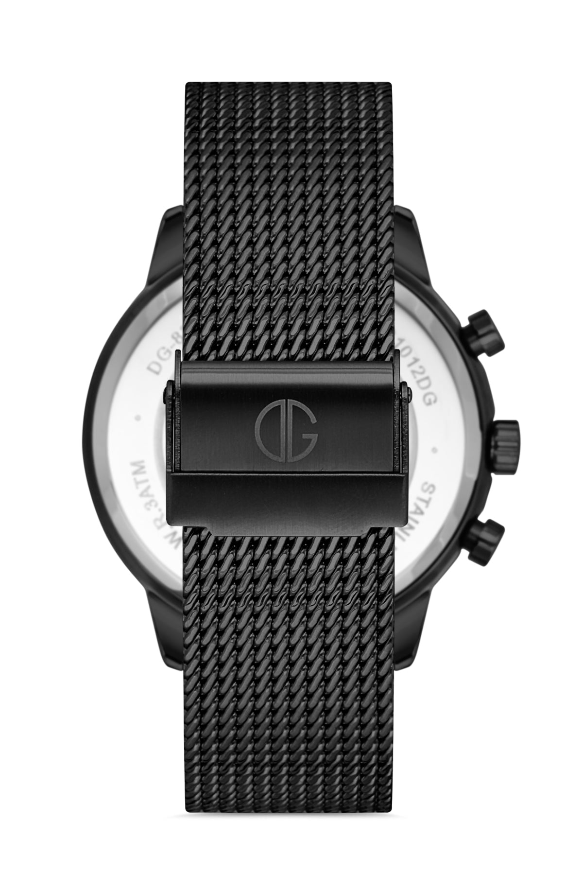 DAVID GUNER SİYAH KAPLAMALI SİYAH KADRANLI ERKEK KOL SAATİ - DG-8022GC-G2