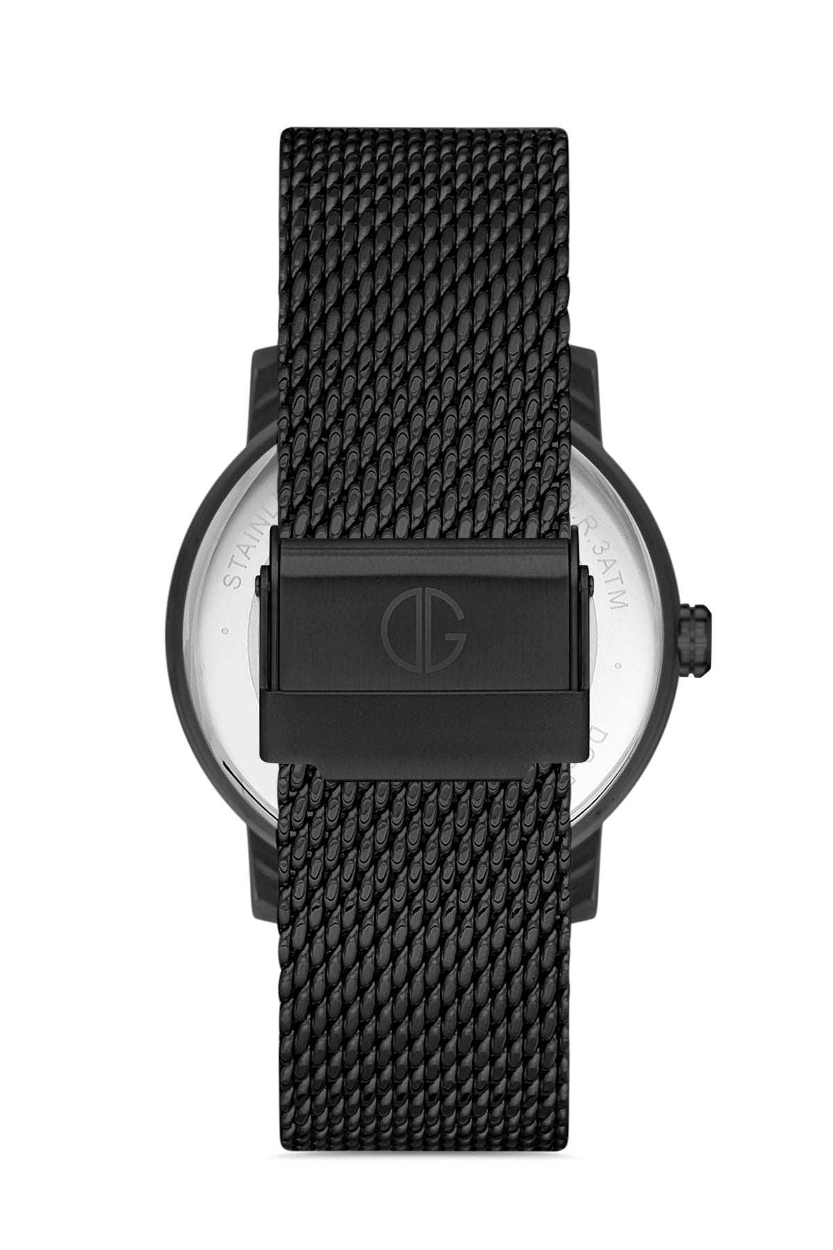 DAVID GUNER SİYAH KAPLAMALI SİYAH KADRANLI ERKEK KOL SAATİ DG-8292GC-G2E