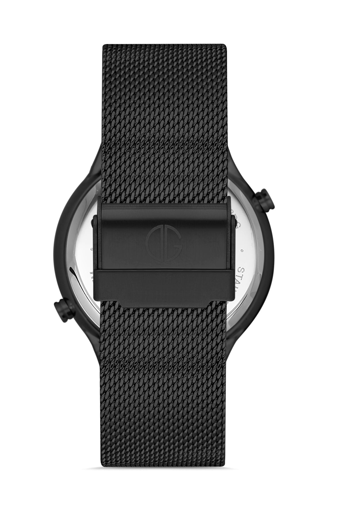 DAVID GUNER SİYAH KAPLAMALI SİYAH KADRANLI ERKEK KOL SAATİ DG-8302GC-G2