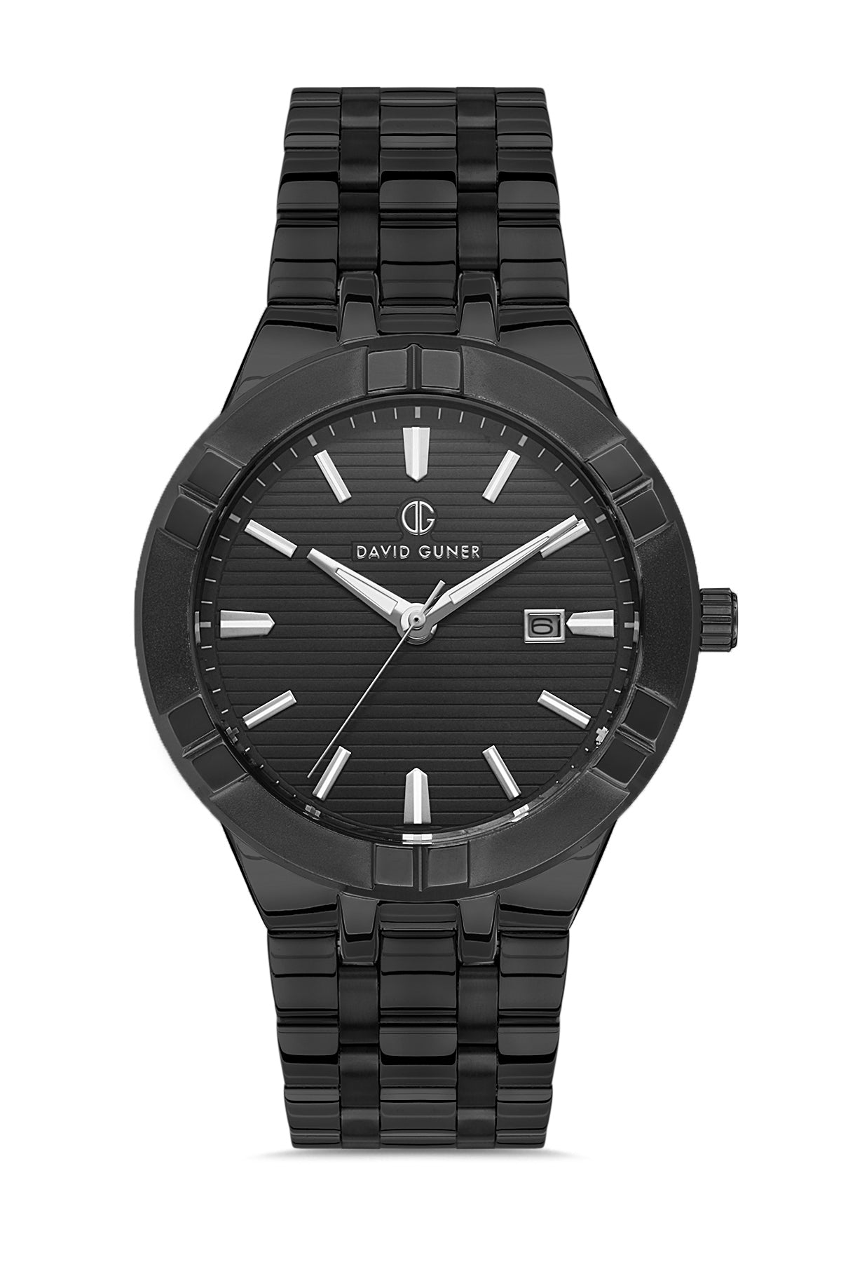 DAVID GUNER SİYAH KAPLAMALI SİYAH KADRANLI ERKEK KOL SAATİ DG-8388GA-G2