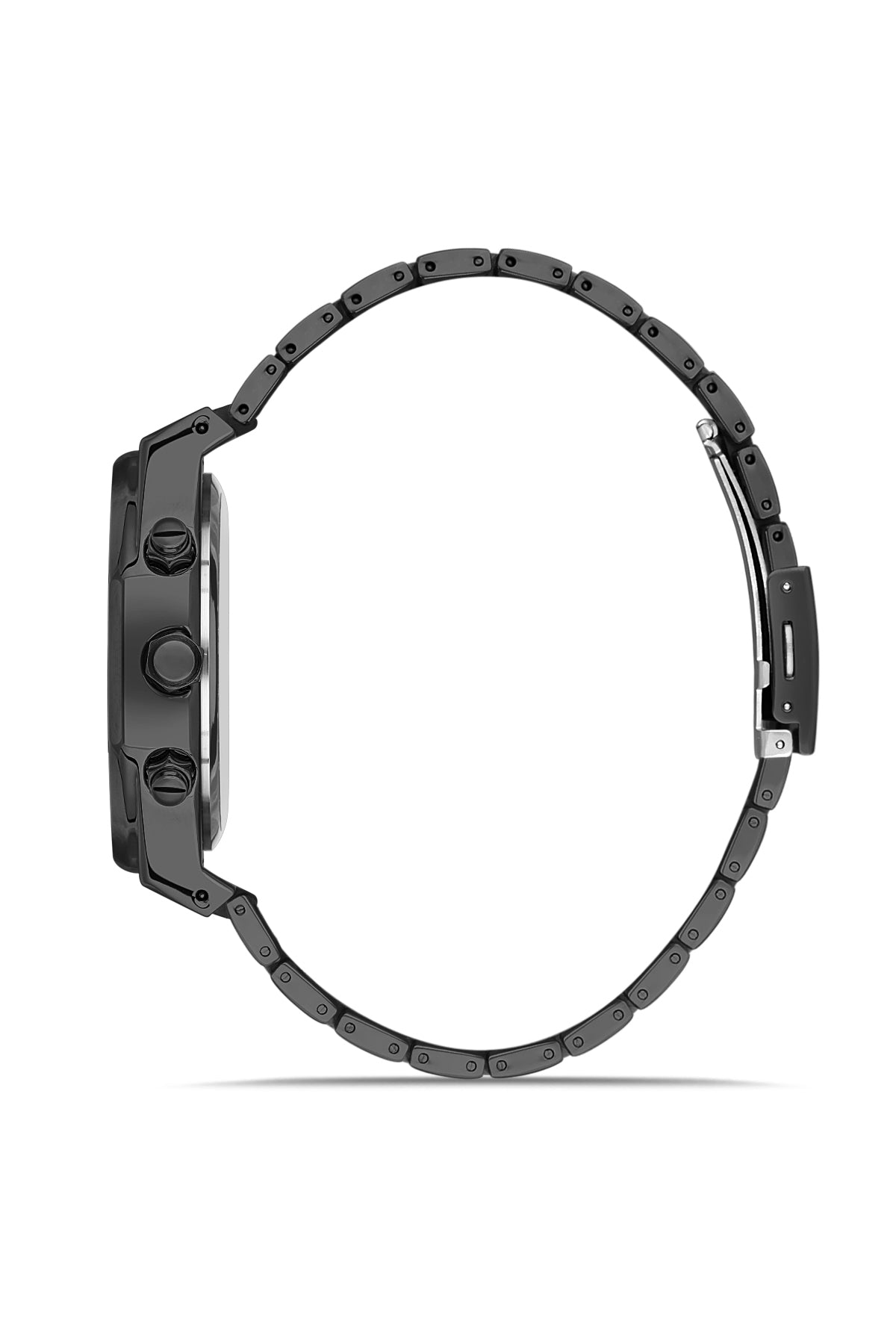 DAVID GUNER Black Coated Black Dial Men's Watch