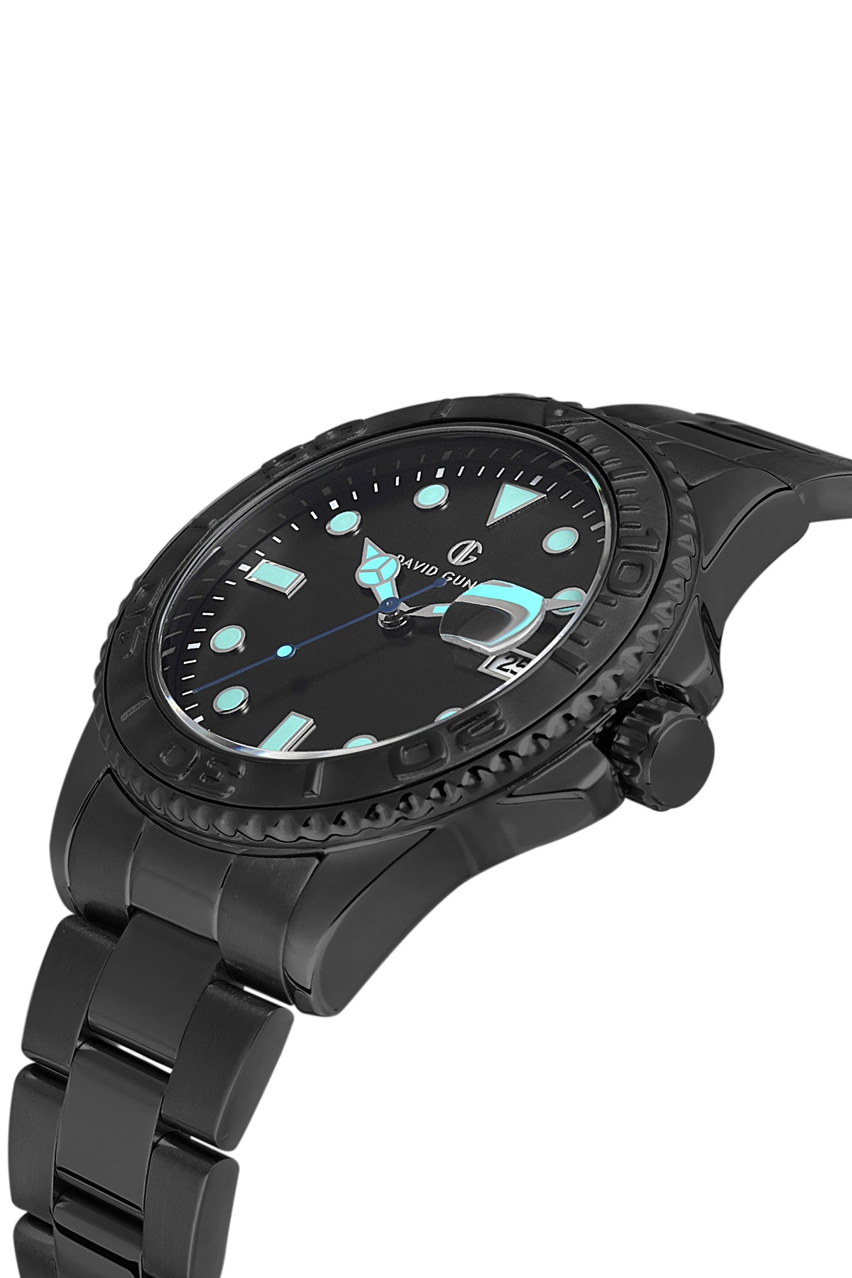 DAVID GUNER SİYAH KAPLAMALI SİYAH KADRANLI ERKEK KOL SAATİ DG-8712GA-G2
