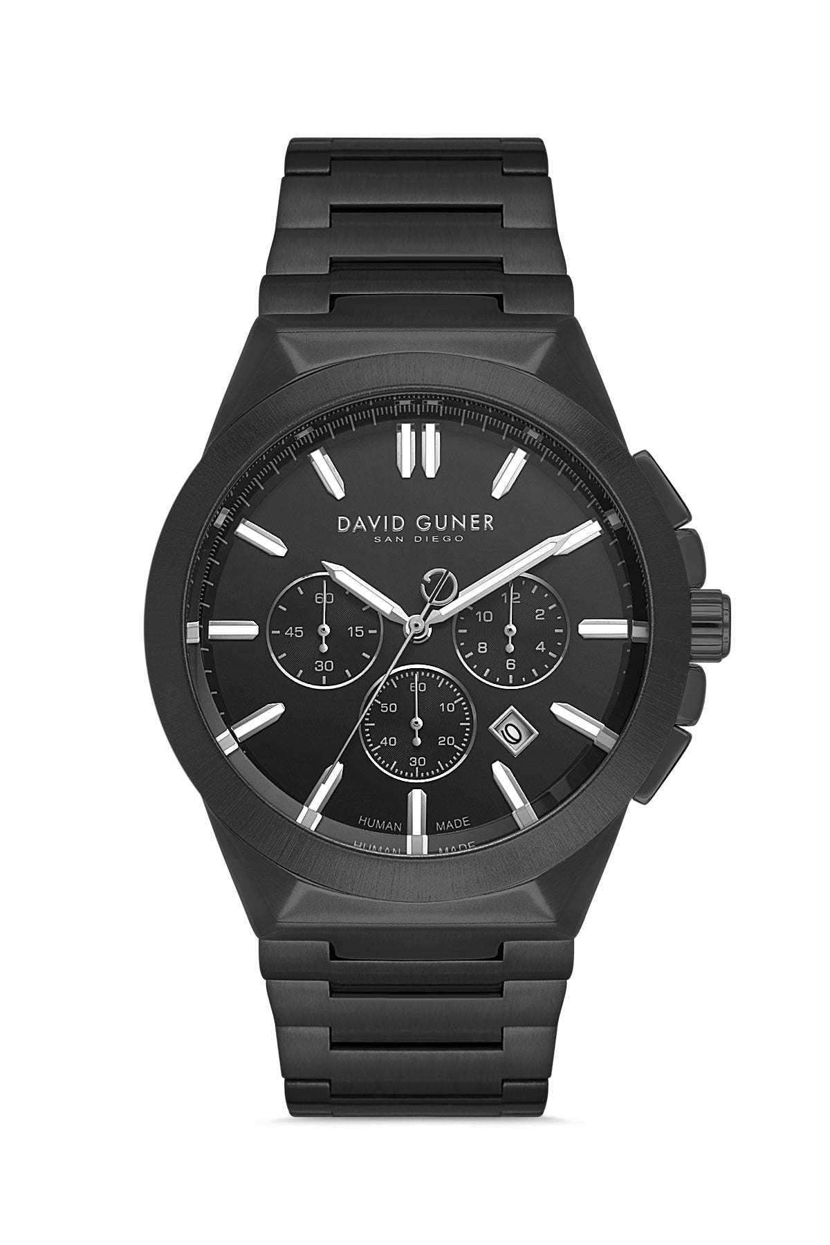 DAVID GUNER SİYAH KAPLAMALI SİYAH KADRANLI ERKEK KOL SAATİ DG-8864GA-G2