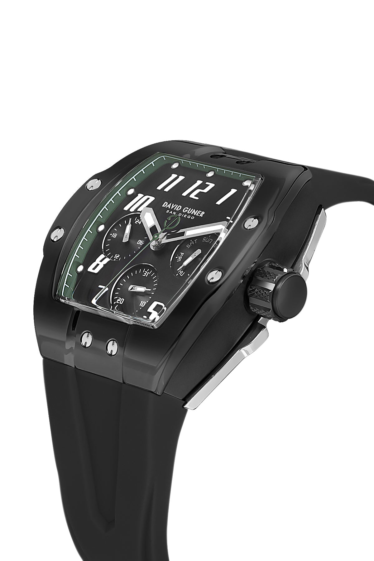 DAVID GUNER Siyah Kaplamalı Siyah Kadranlı Erkek Kol Saati - DG-8883GD-G2