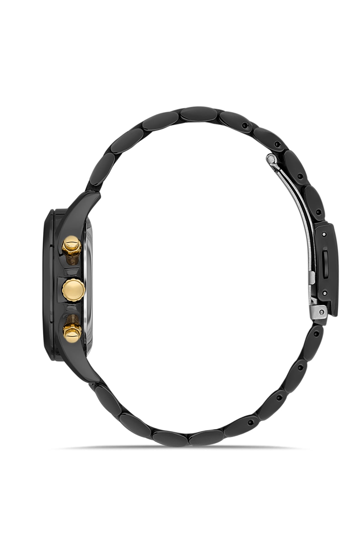 DAVID GUNER Siyah Kaplama Mor Kadranlı Paslanmaz Masif Çelik Kadın Kol Saati - DG-8650LA-G2