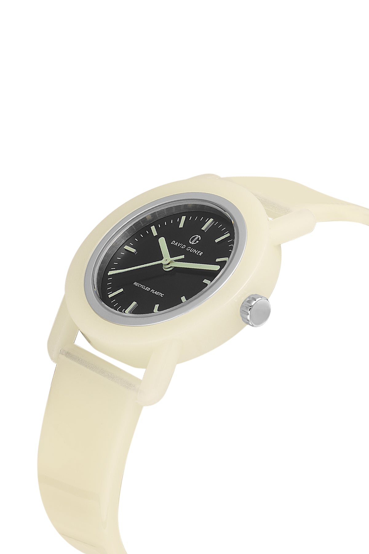 DAVID GUNER Siyah Plastik Kordonlu Geri Dönüştürülebilir Su Geçirmez Unisex Kol Saati - DG-8661LD-A2