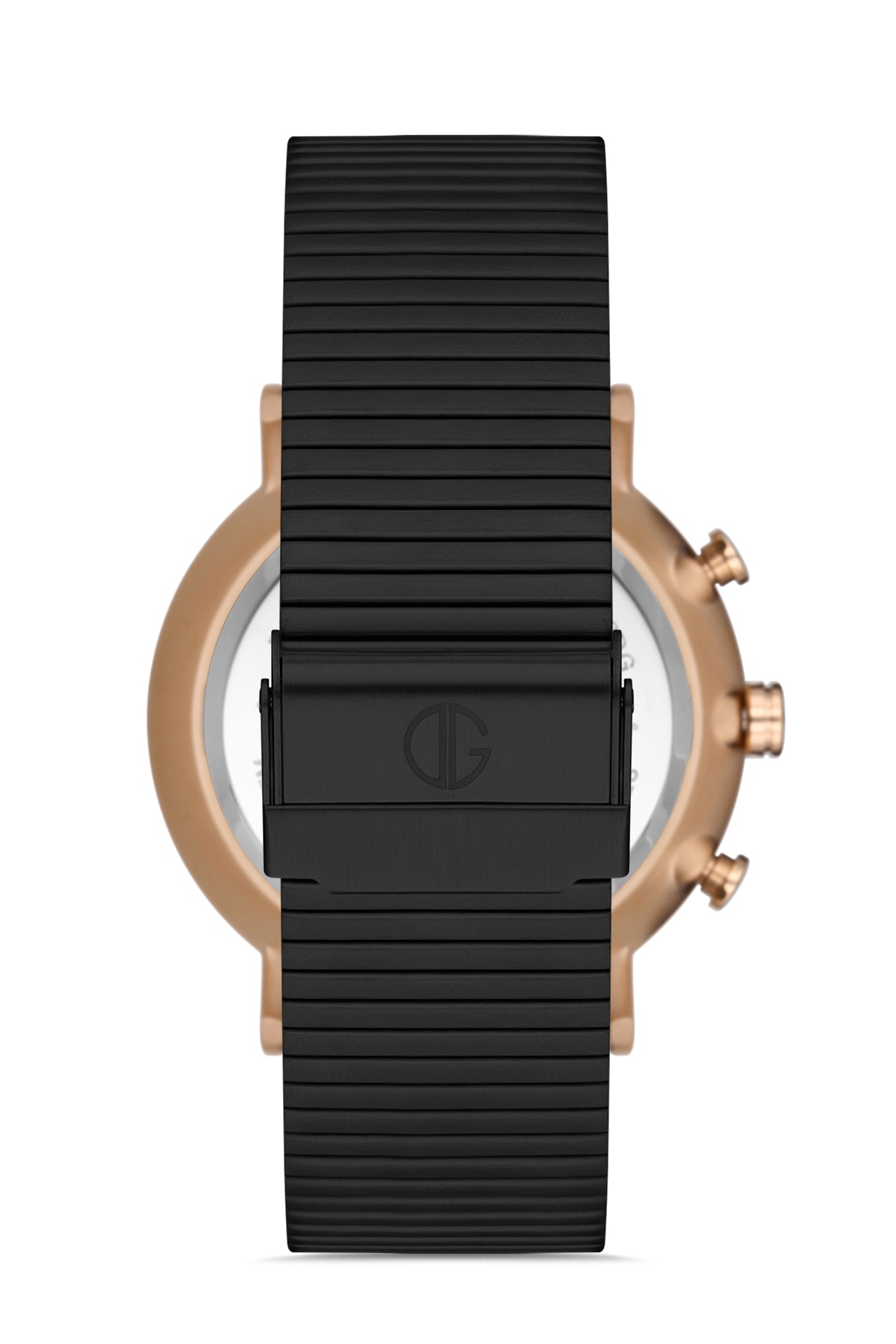 DAVID GUNER Black Rose Plating Black Dial Men's Watch