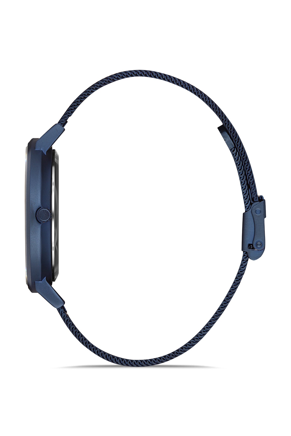 Davıd Guner Men's Watch with Calendar and Steel Knitted Band