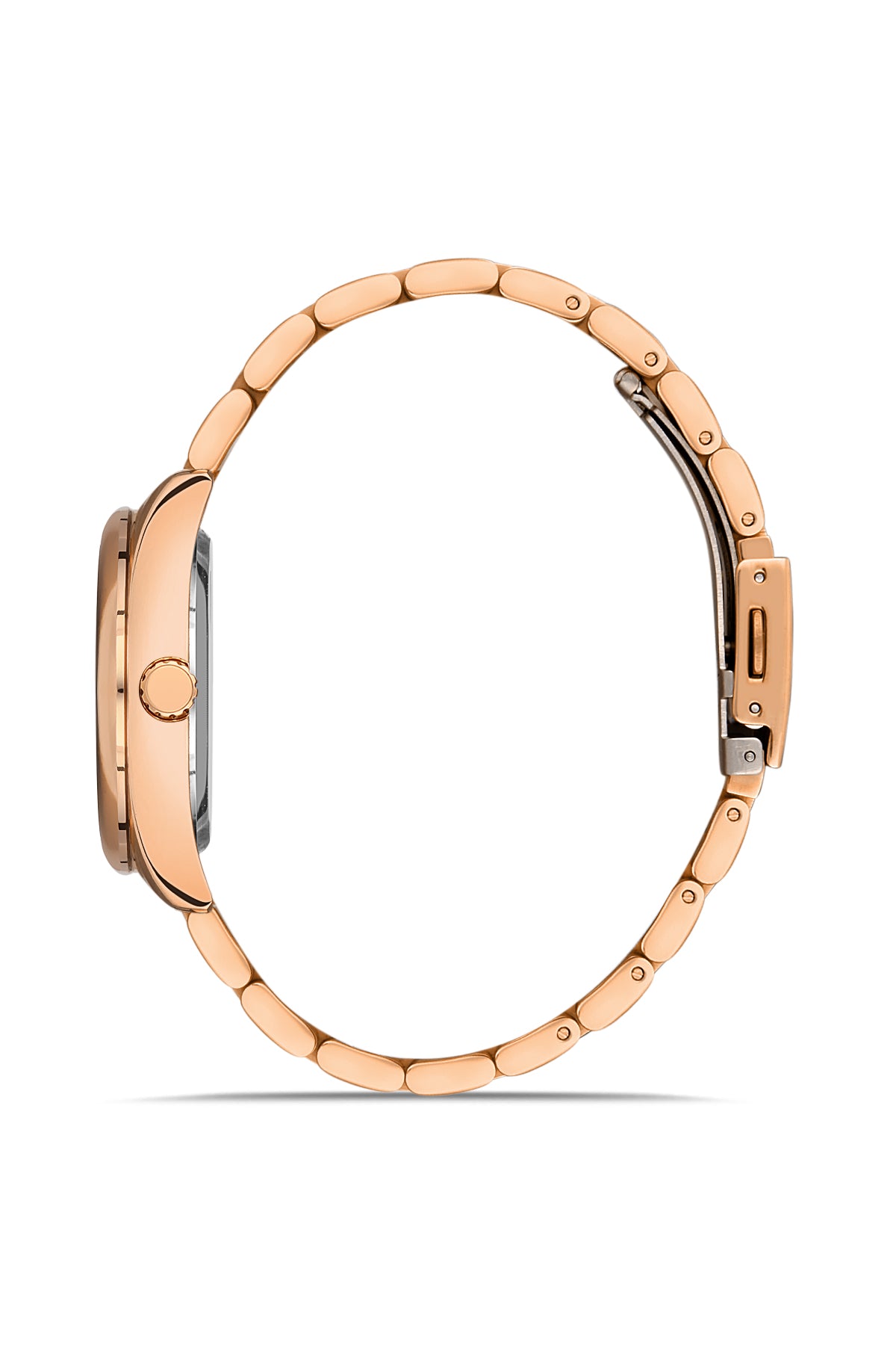 DAVID GUNER Calendar Rose Coated Women's Watch