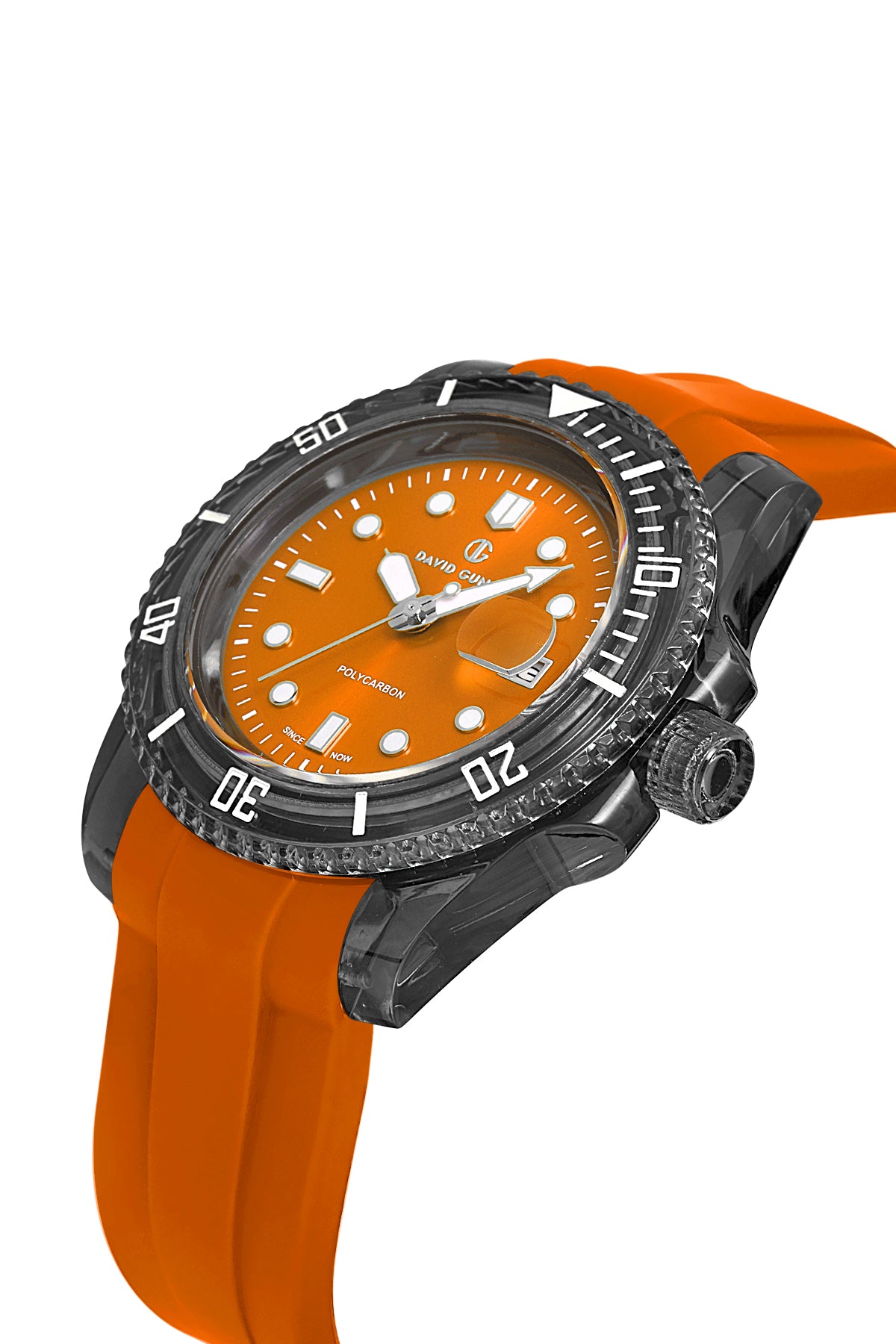 DAVİD GUNER Turuncu Kadranlı Gun Kaplamalı Unisex Kol Saati - DG-8656GD-ZQ11