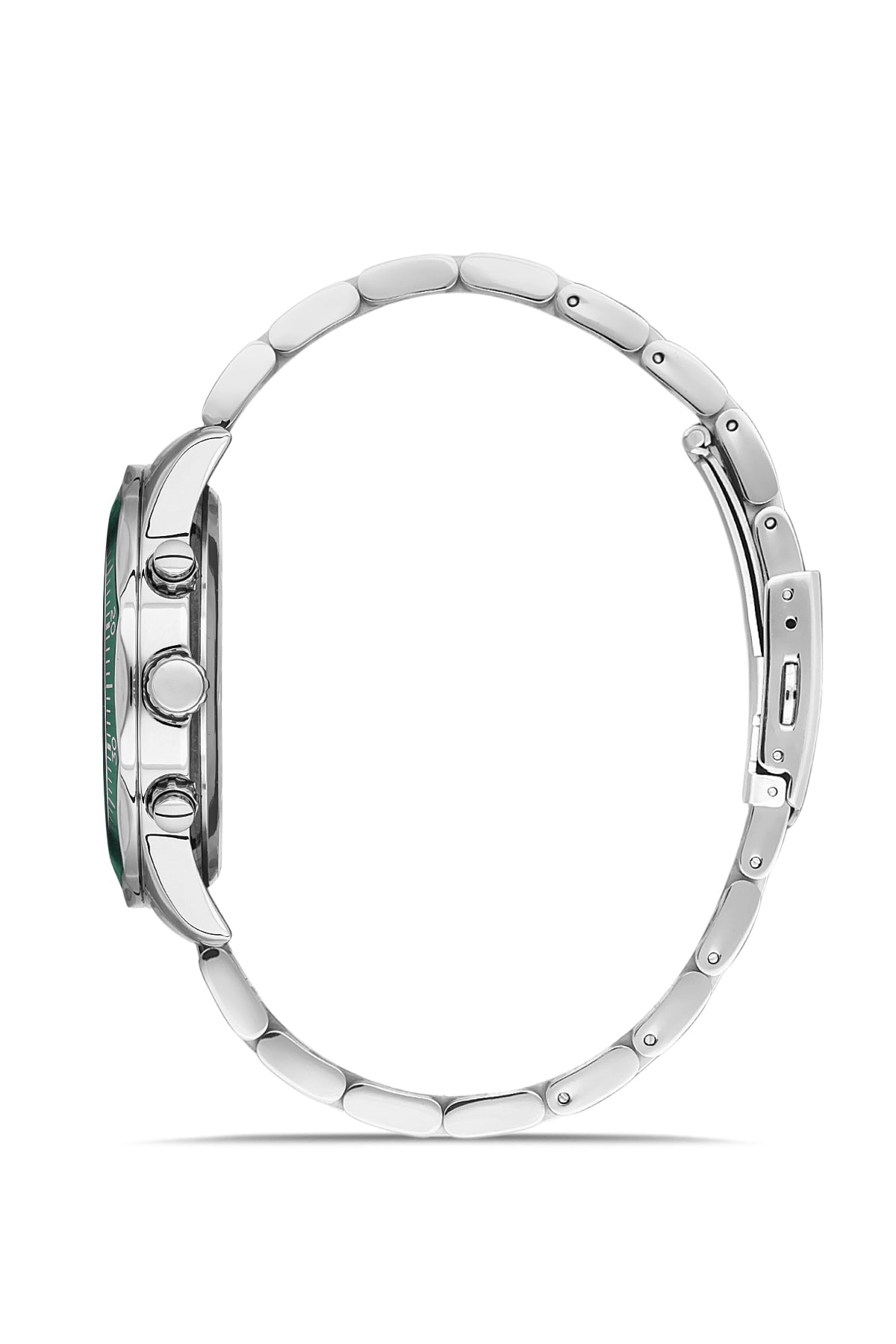 DAVID GUNER Green Dial Silver Plating Men's Watch