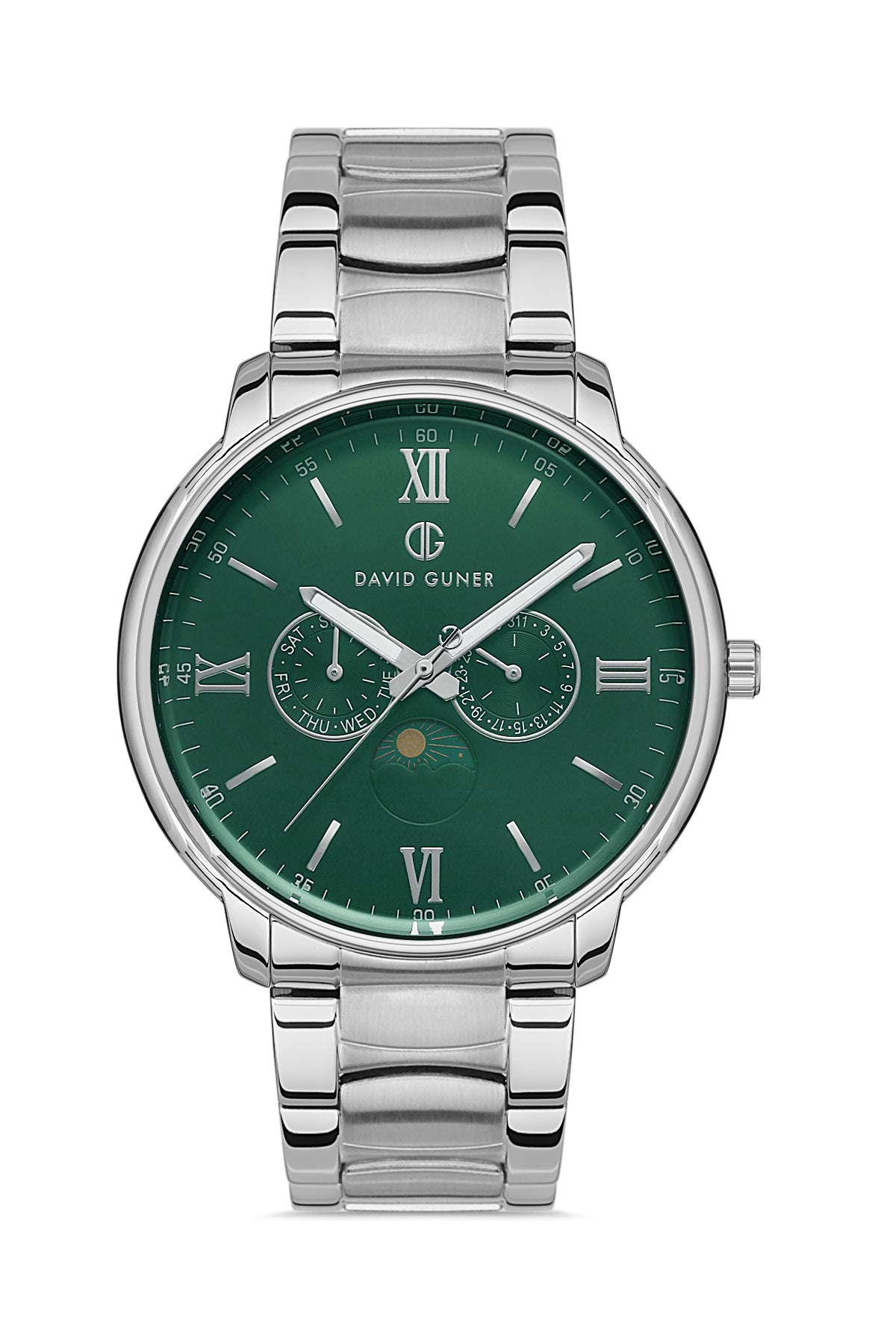 DAVID GUNER Green Dial Multi-Function Men's Watch