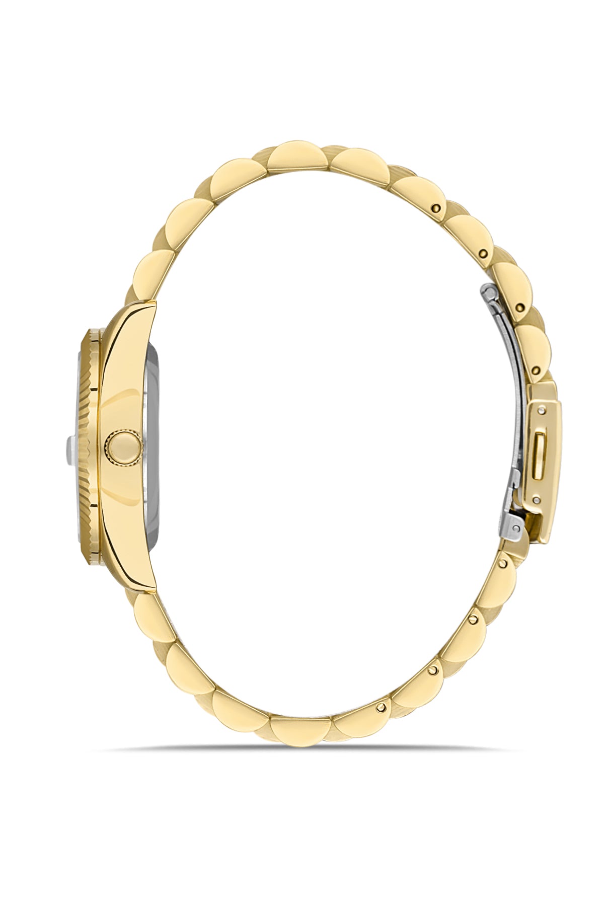 DAVID GUNER Yeşil Kadranlı Sarı Kaplamalı Kadın Kol Saati - DG-8630LA-B10