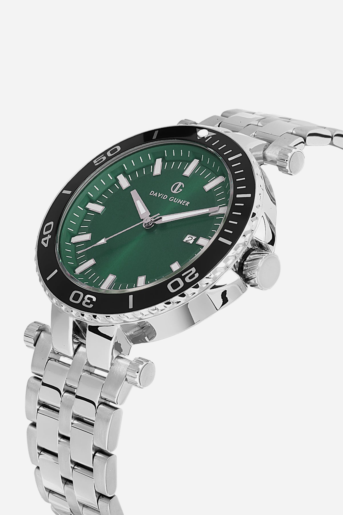 DAVID GUNER Yeşil Kadranlı Takvimli Erkek Kol Saati - DG-8393GA-A10