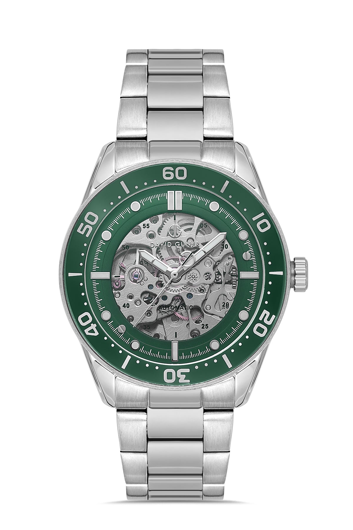 DAVID GUNER Green Dial Automatic Men's Wristwatch
