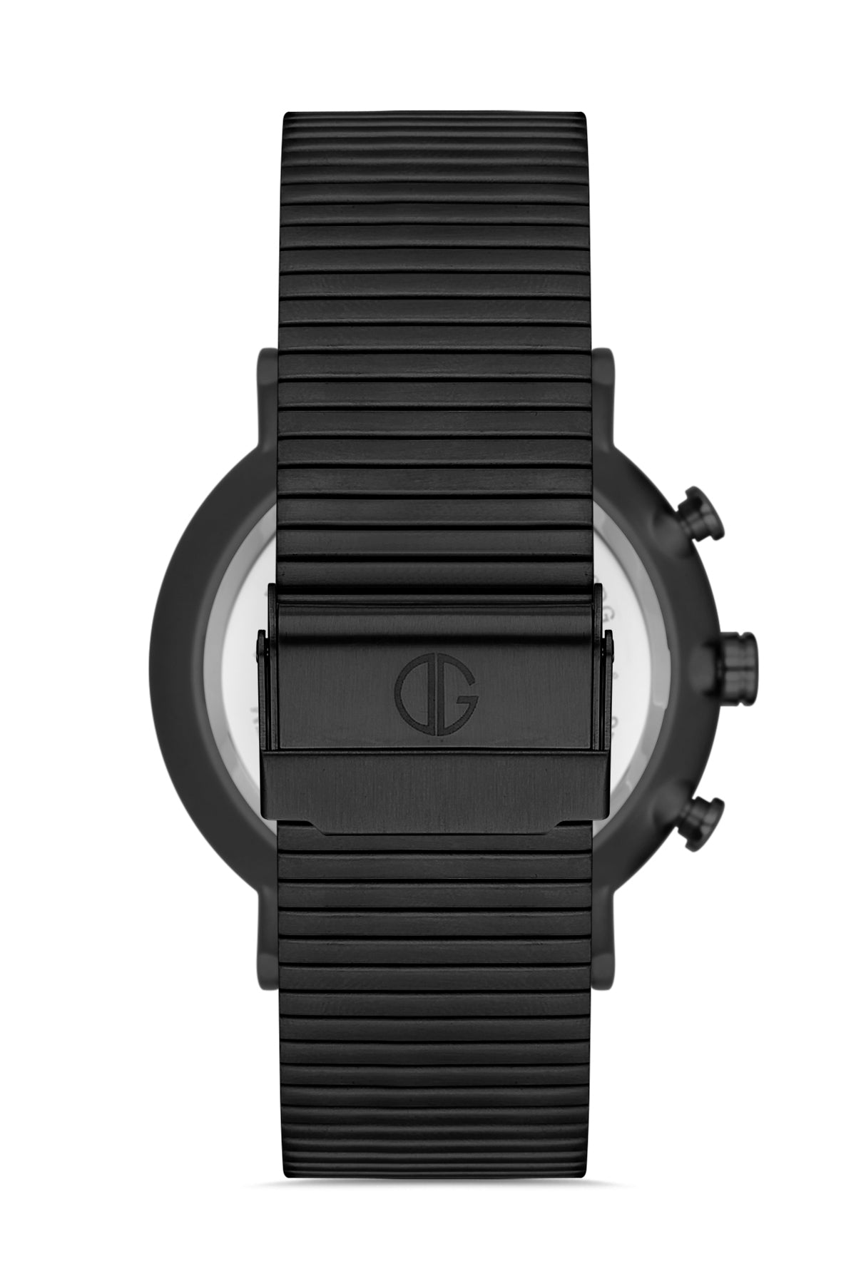 DAVID GUNER Black Dial and Black Coated Multifunctional Men's Watch