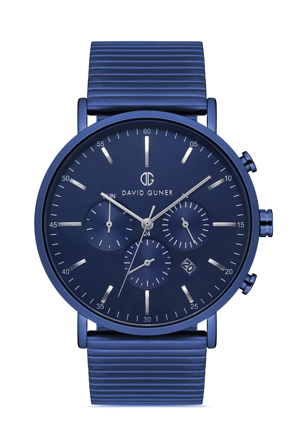 DAVID GUNER Blue Coating Blue Dial Men's Wristwatch
