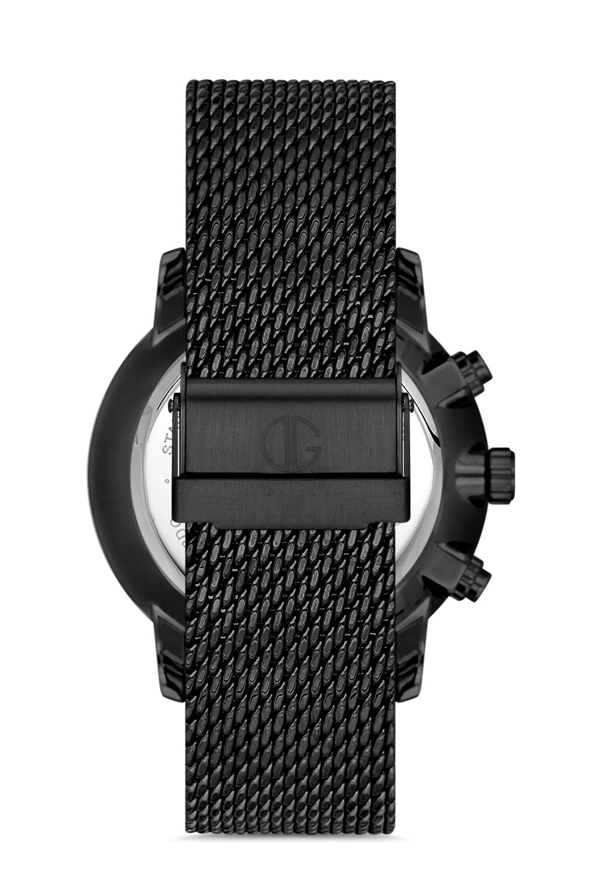 Davıd Guner Multifunctional Black Coated Men's Wristwatch