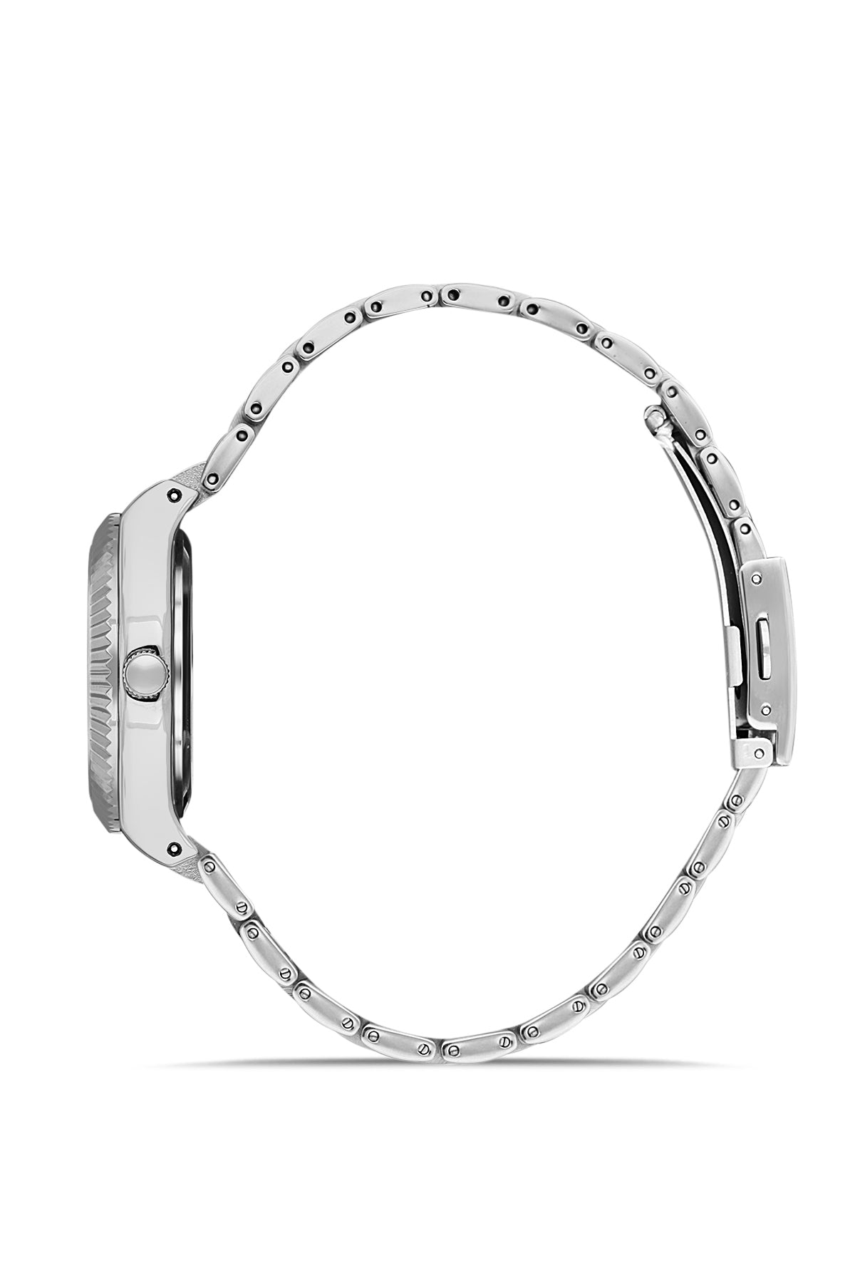 DAVID GUNER Silver Dial Silver Plated Women's Wristwatch