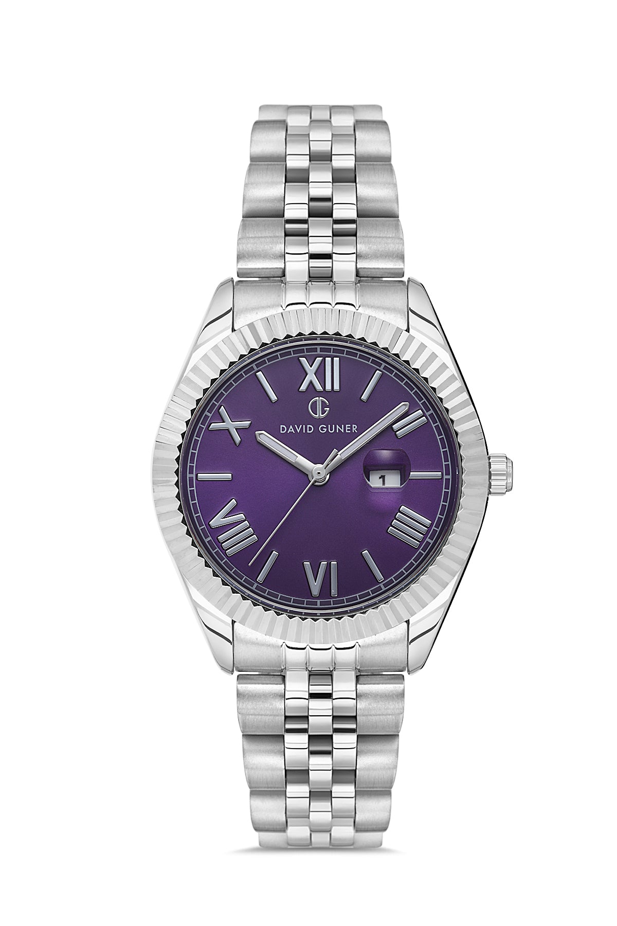 DAVID GUNER Purple Dial Women's Wristwatch