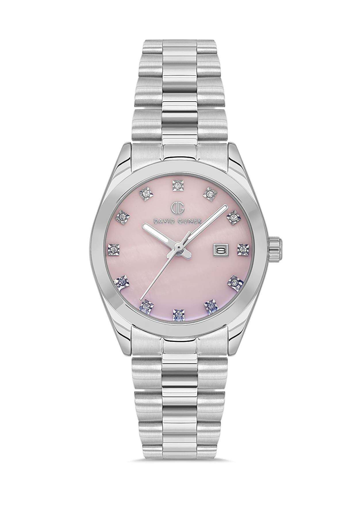 DAVID GUNER Silver Plated Women's Wristwatch