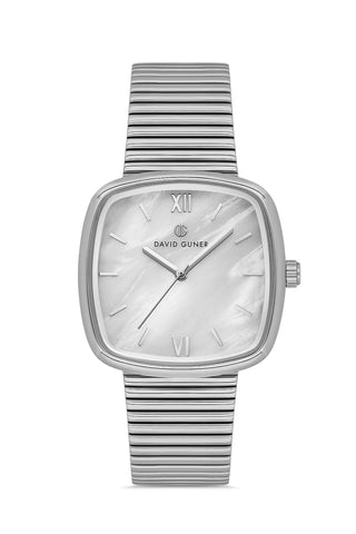 David Guner Silver Plating Silver Dial Women's Watch
