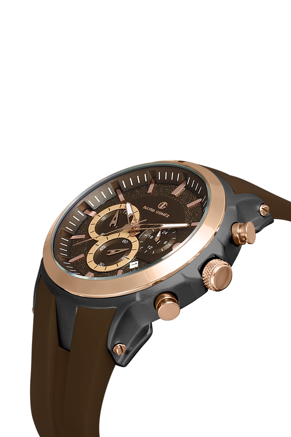 David Guner Black Dial Multi Function Men's Wristwatch