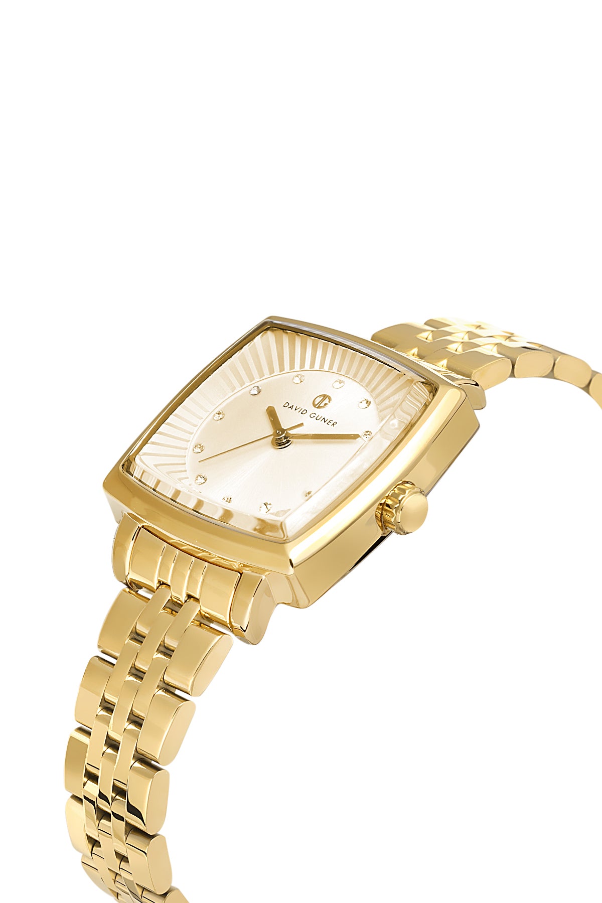 DAVID GUNER Yellow Dial Women's Wristwatch