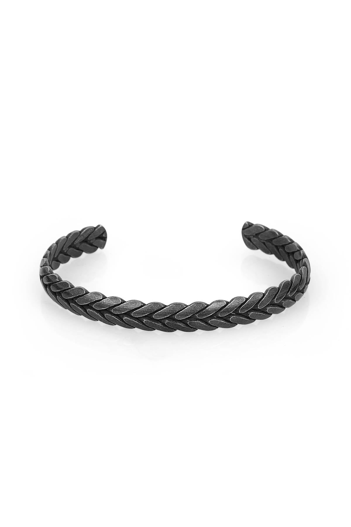 Steel Black Knitted Bracelet