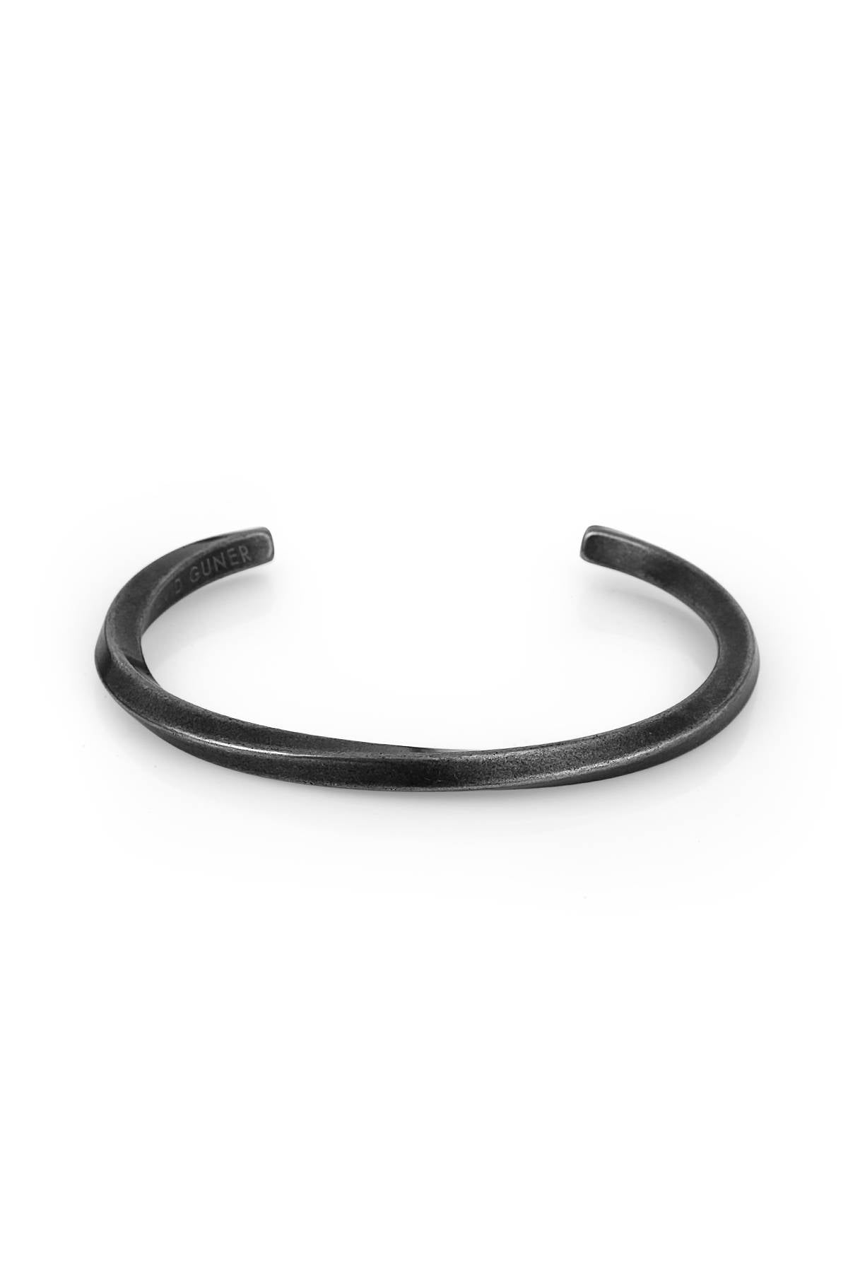 Steel Black Plain Bracelet