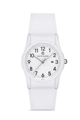 DAVID GUNER BEYAZ KAPLAMALI BEYAZ KADRANLI KADIN KOL SAATİ DG-8463LD-A13