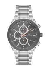 DAVID GUNER Gri Kadranlı Gümüş Kaplamalı Erkek Kol Saati - DG-8645GA-ZZ9