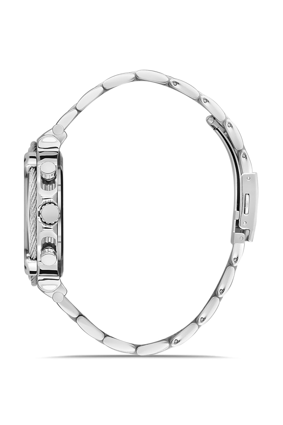 DAVID GUNER Gray Dial Silver Plating Men's Watch with Chronometer