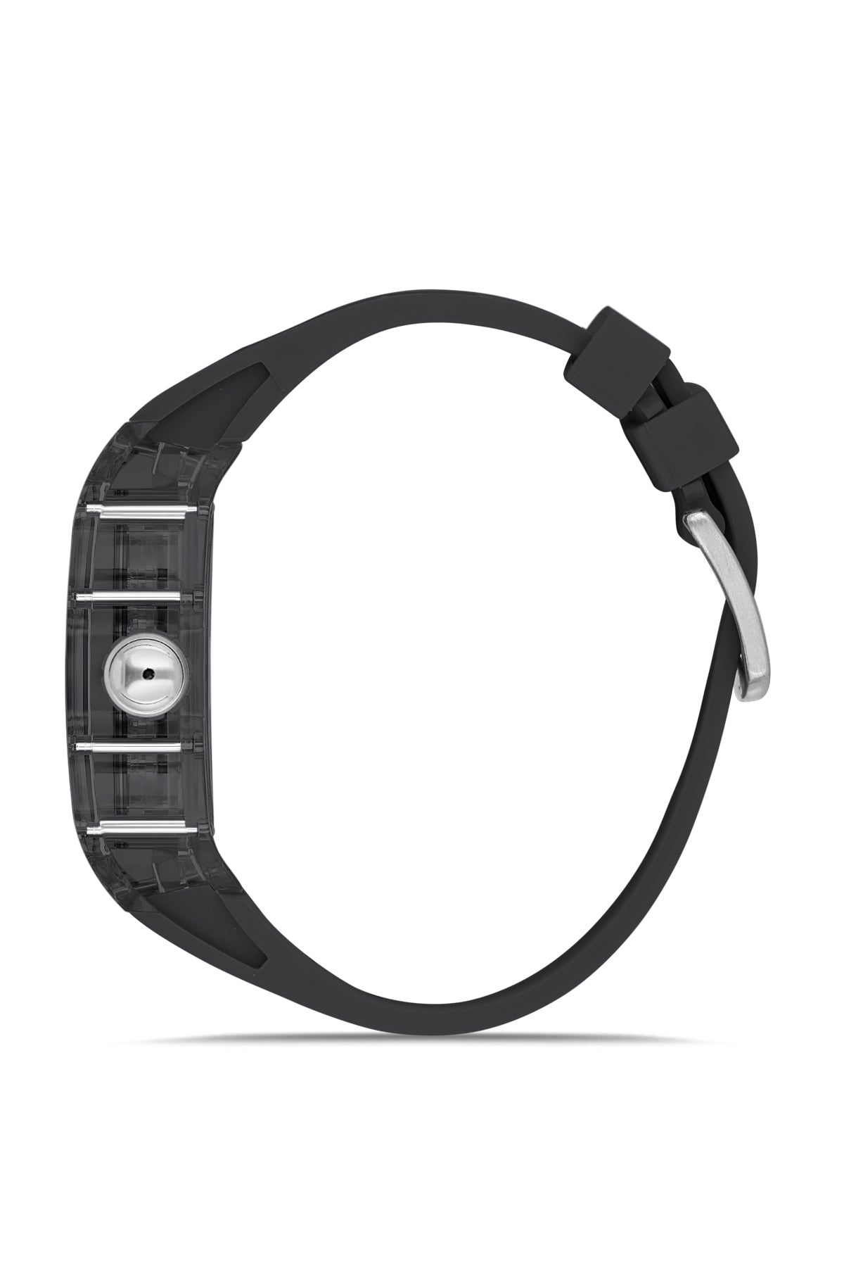 DAVID GUNER Gri Kadranlı Otomatik Siyah Polikarbon Kordon Erkek Kol Saati - DG-8628GD-Y12