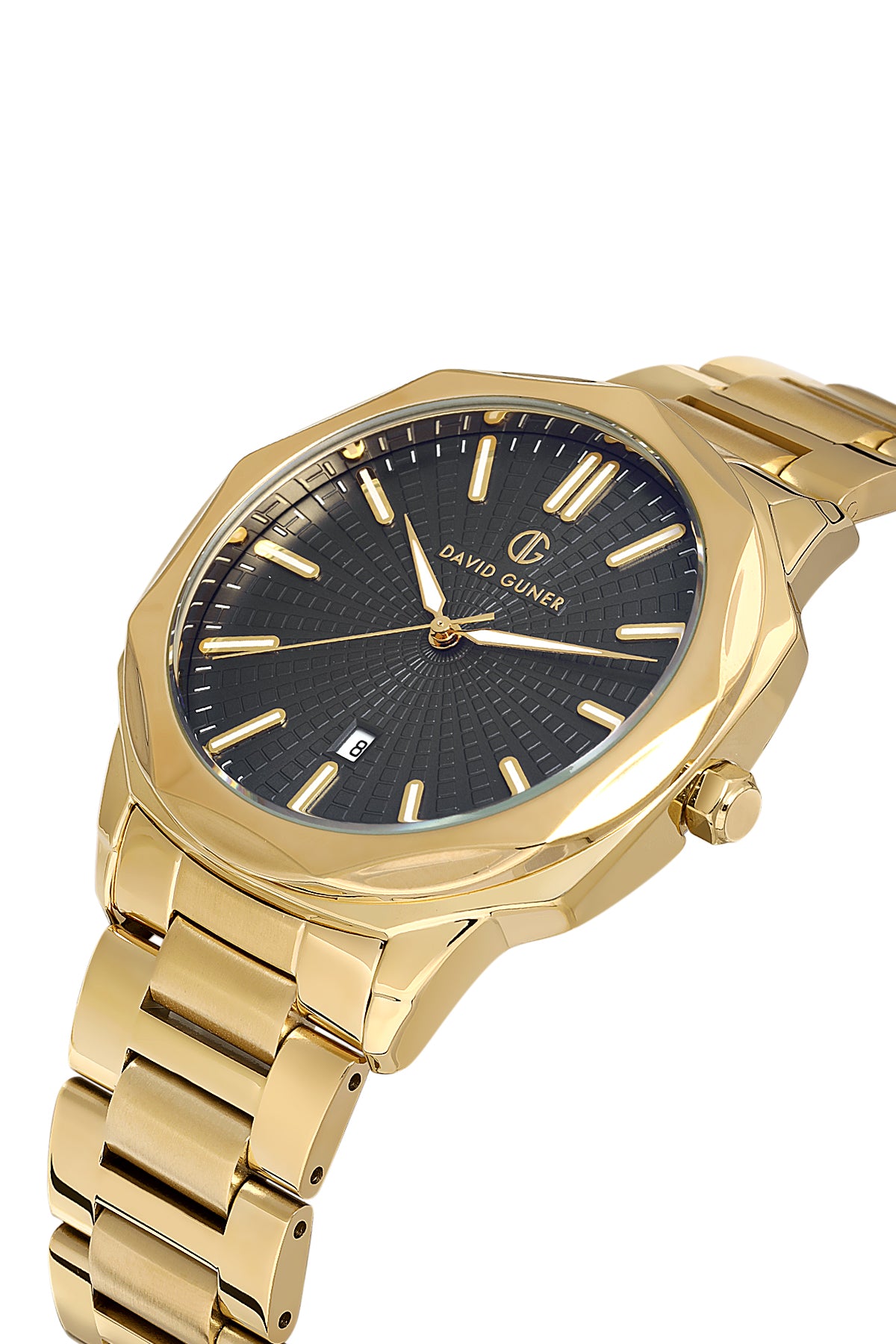 David Guner Gray Dial Calendar Men's Watch