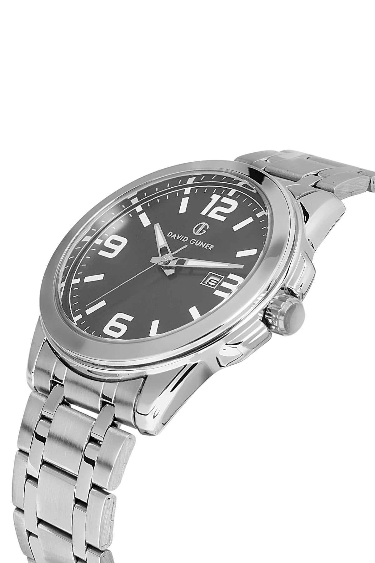 DAVID GUNER Gri Kadranlı Takvimli Paslanmaz Çelik Erkek Kol Saati - DG-8469GA-A9
