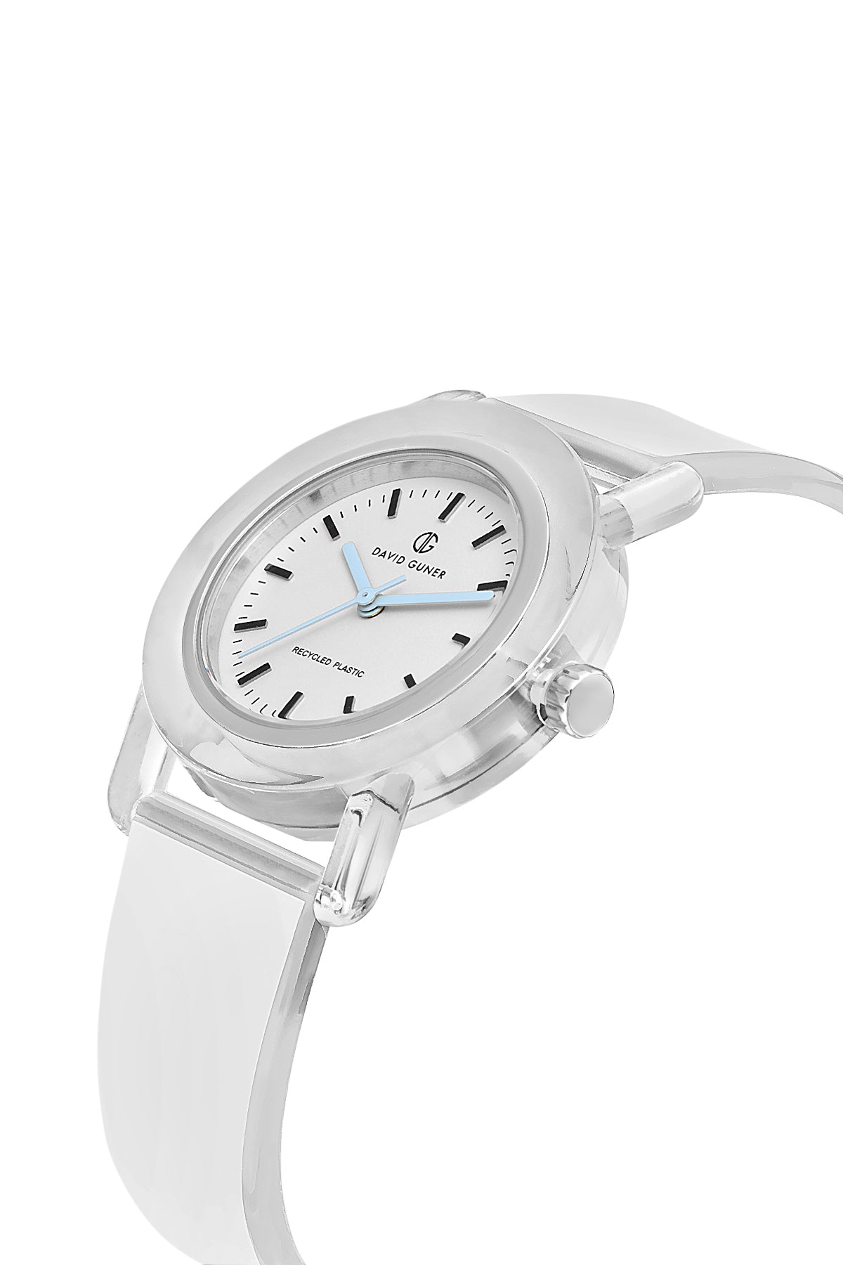 DAVID GUNER Gri Plastik Kordonlu Geri Dönüştürülebilir Su Geçirmez Unisex Kol Saati - DG-8661LD-A1