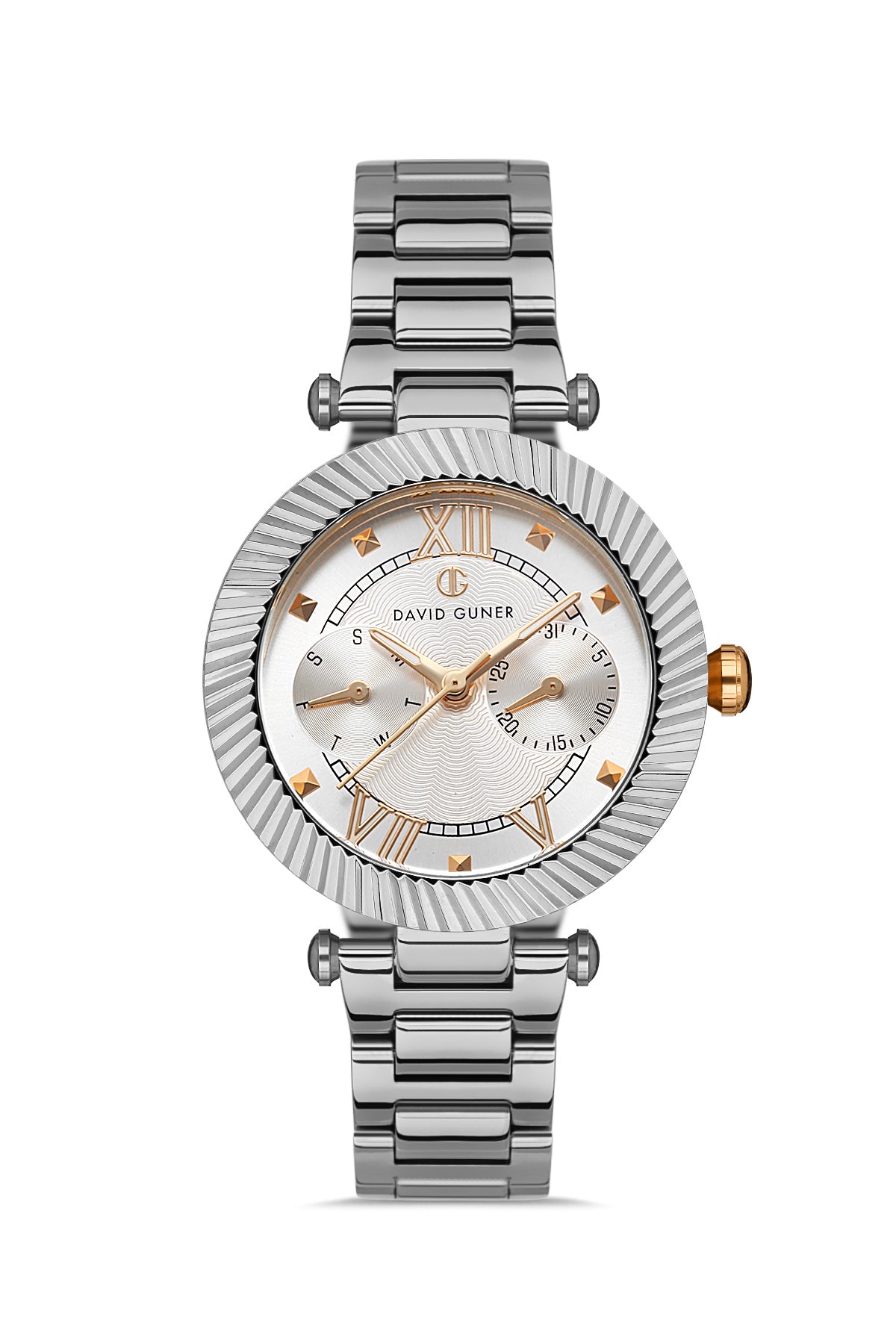DAVID GUNER Silver Dial Silver Plating Women's Watch