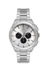 DAVID GUNER Gümüş Kadranlı Gümüş Kaplamalı Erkek Kol Saati - DG-8624GA-A1