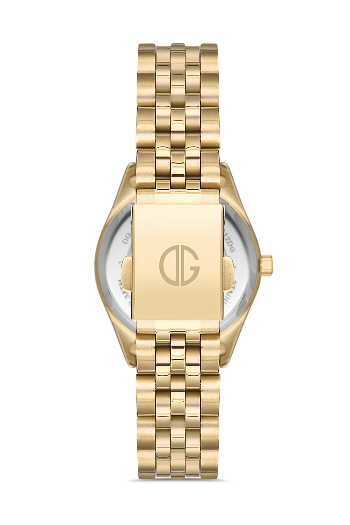 DAVID GUNER Gümüş Kadranlı Sarı Kaplamalı Kadın Kol Saati - DG-8193LA-B1