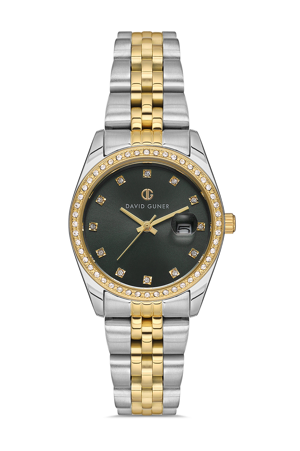 David Guner Silver Dial Calendar Women's Watch