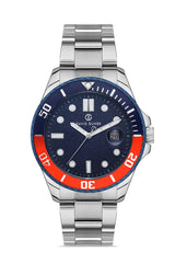 DAVID GUNER Gümüş Kaplama Erkek Kol Saati - DG-8371GA-L3