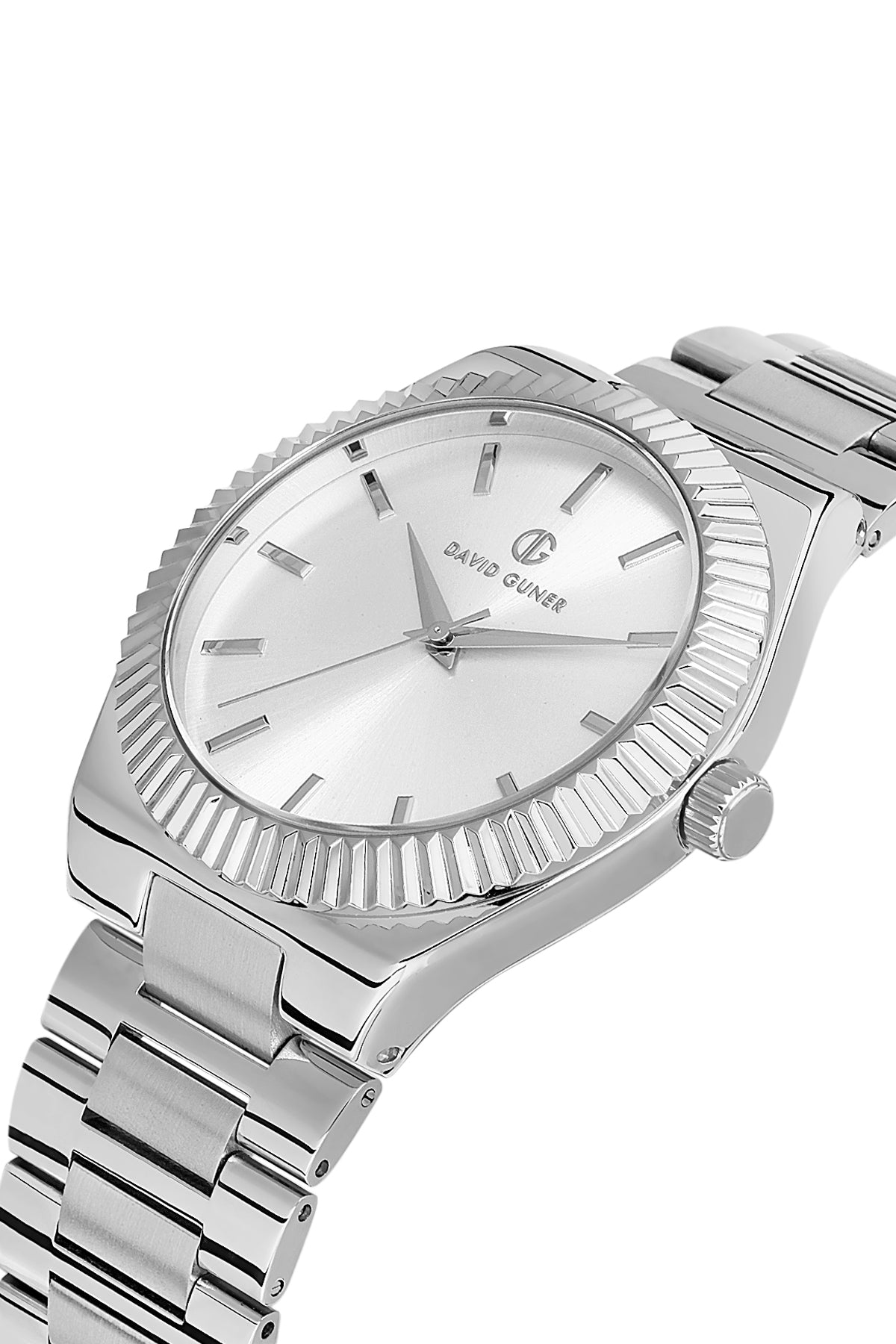 DAVID GUNER Gümüş Kaplama Erkek Kol Saati - DG-8408GA-A1