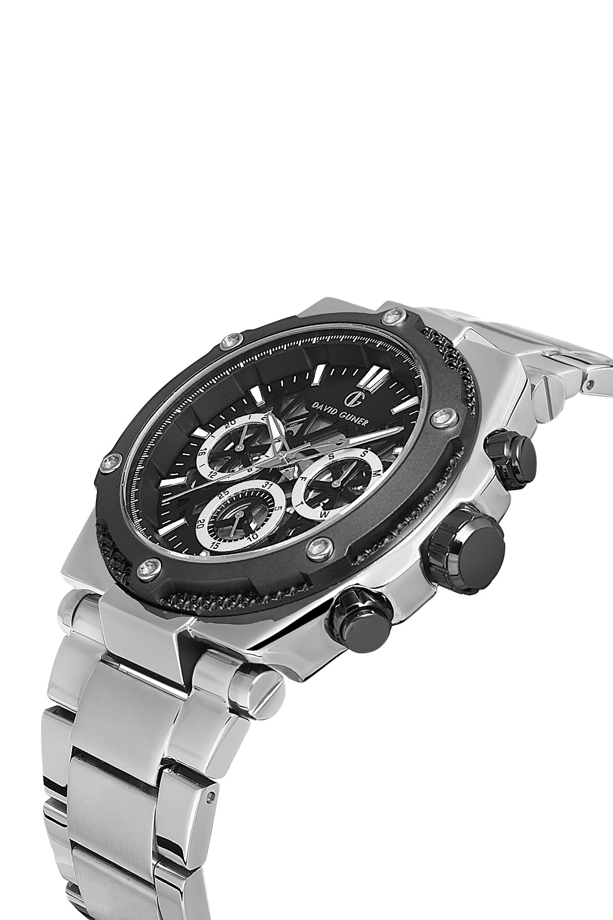 DAVID GUNER Silver Plating Men's Watch