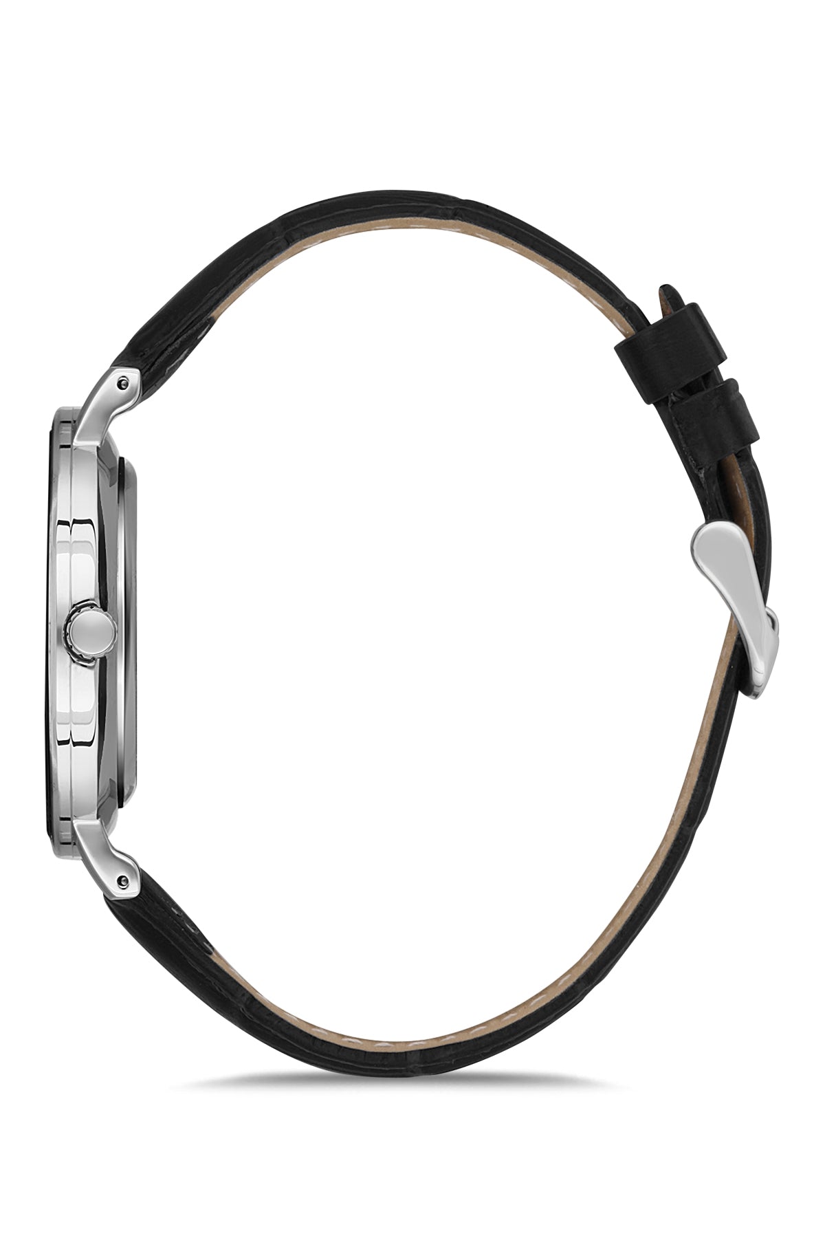 DAVID GUNER GÜMÜŞ KAPLAMALI BEYAZ KADRANLI ERKEK KOL SAATİ DG-8233GB-J1H