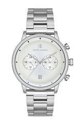 DAVID GUNER GÜMÜŞ KAPLAMALI BEYAZ KADRANLI ERKEK KOL SAATİ - DG-8250GA-A1