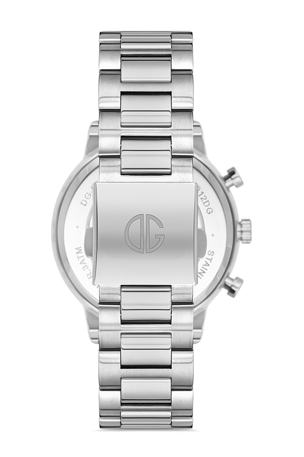 DAVID GUNER GÜMÜŞ KAPLAMALI BEYAZ KADRANLI ERKEK KOL SAATİ - DG-8250GA-A1