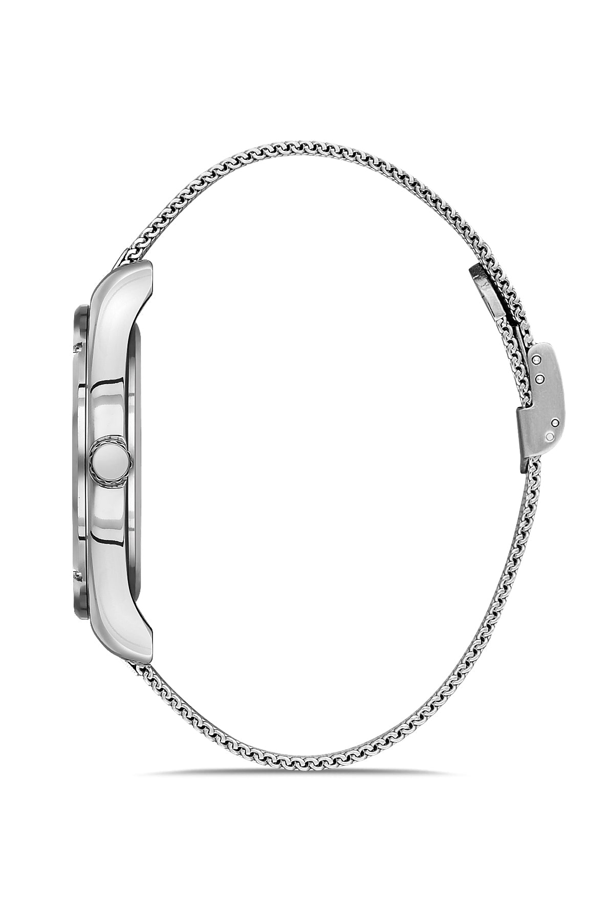 DAVID GUNER GÜMÜŞ KAPLAMALI BEYAZ KADRANLI ERKEK KOL SAATİ DG-8285GC-A1