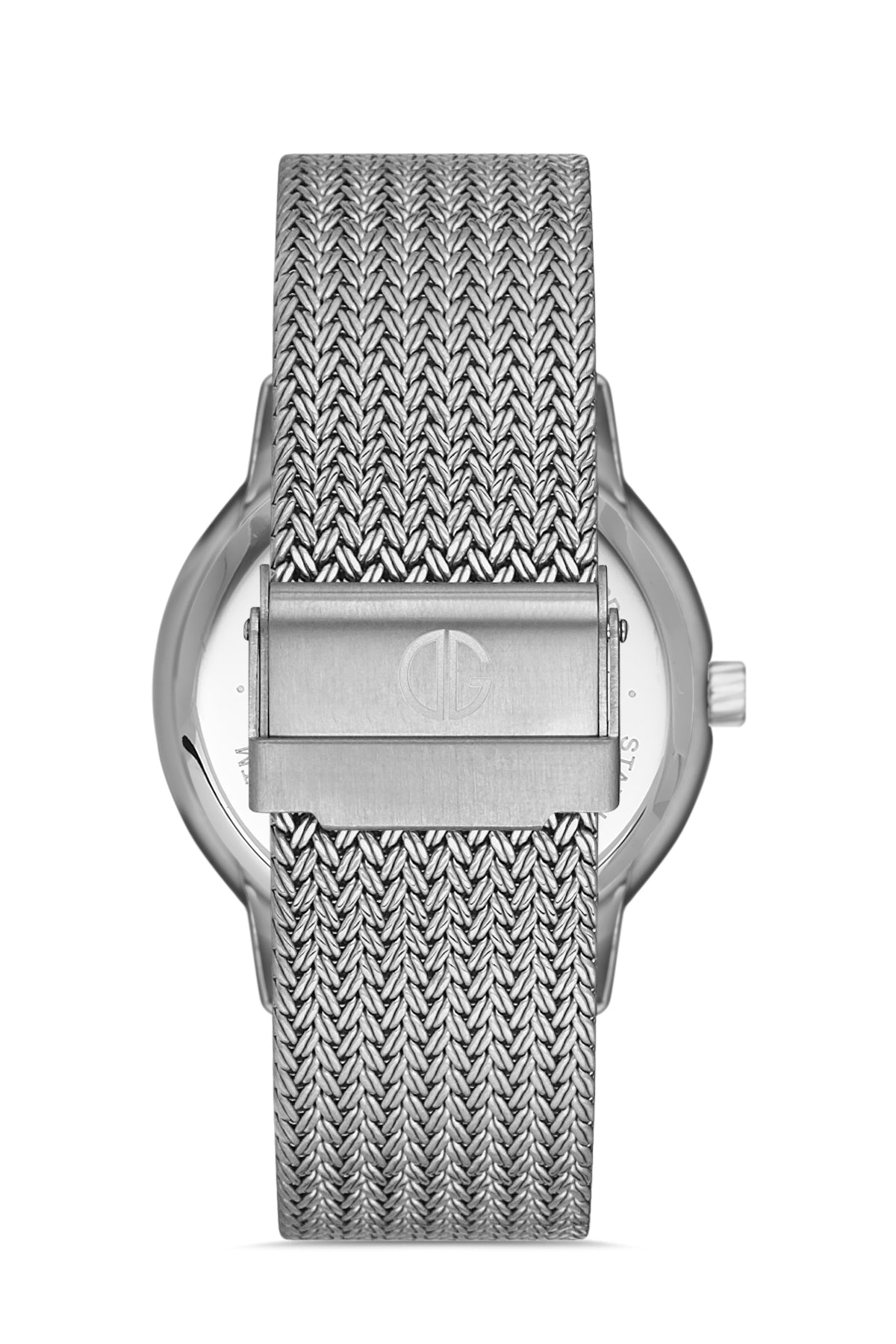 DAVID GUNER GÜMÜŞ KAPLAMALI BEYAZ KADRANLI ERKEK KOL SAATİ - DG-8294GC-A1