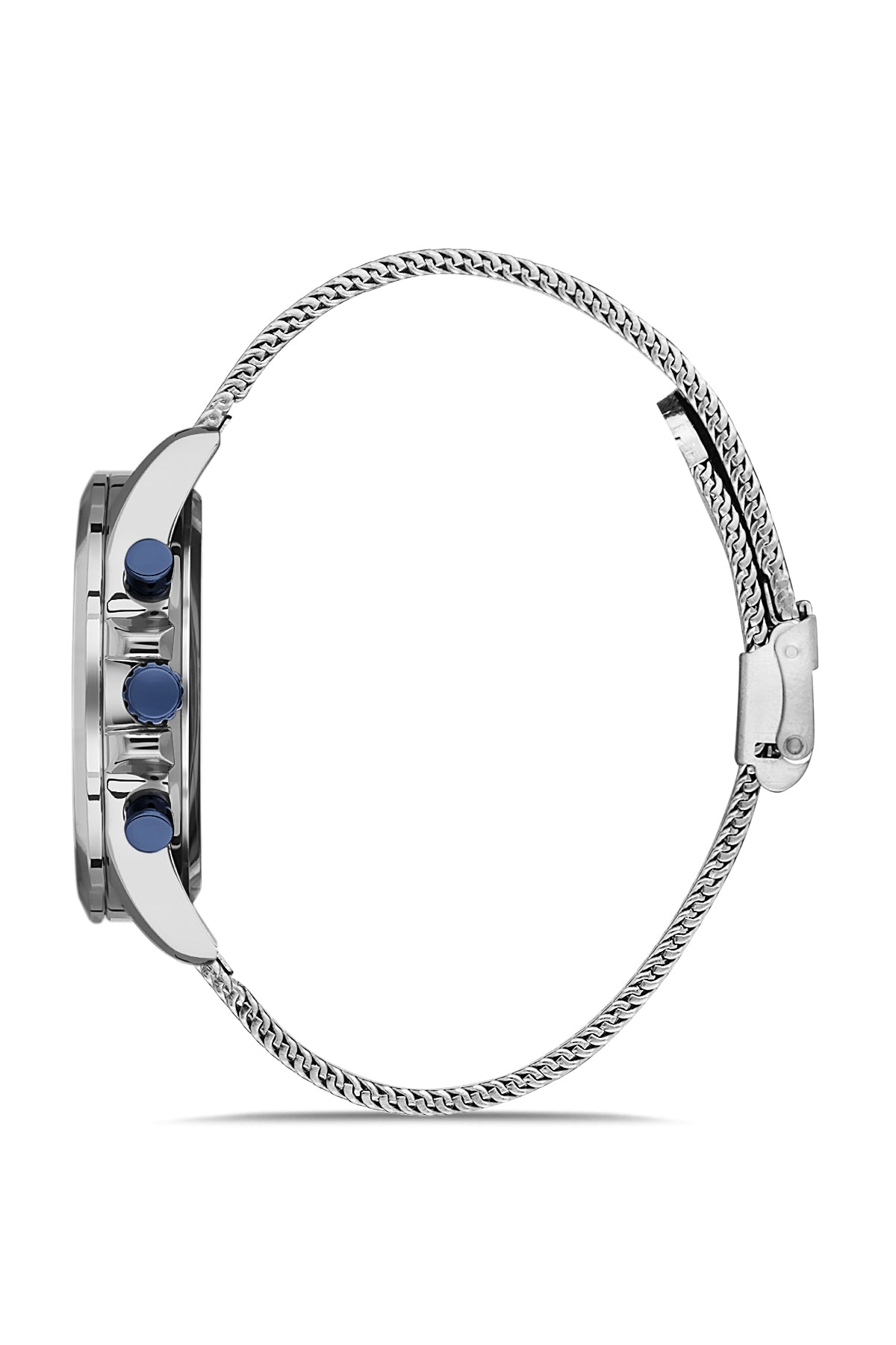 DAVID GUNER GÜMÜŞ KAPLAMALI BEYAZ KADRANLI ERKEK KOL SAATİ - DG-8323GC-A1